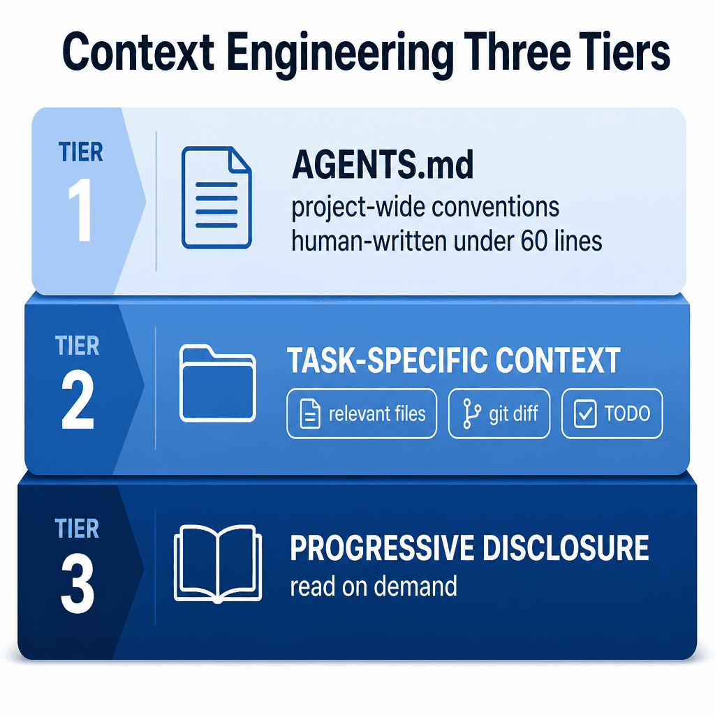 Three-tier context architecture diagram